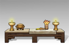 移山廟の供物台