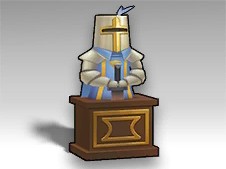 ランセラー城の衛兵像