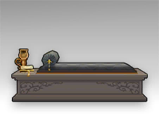 窓辺の石ベッド