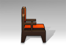 茶室の肘掛け椅子